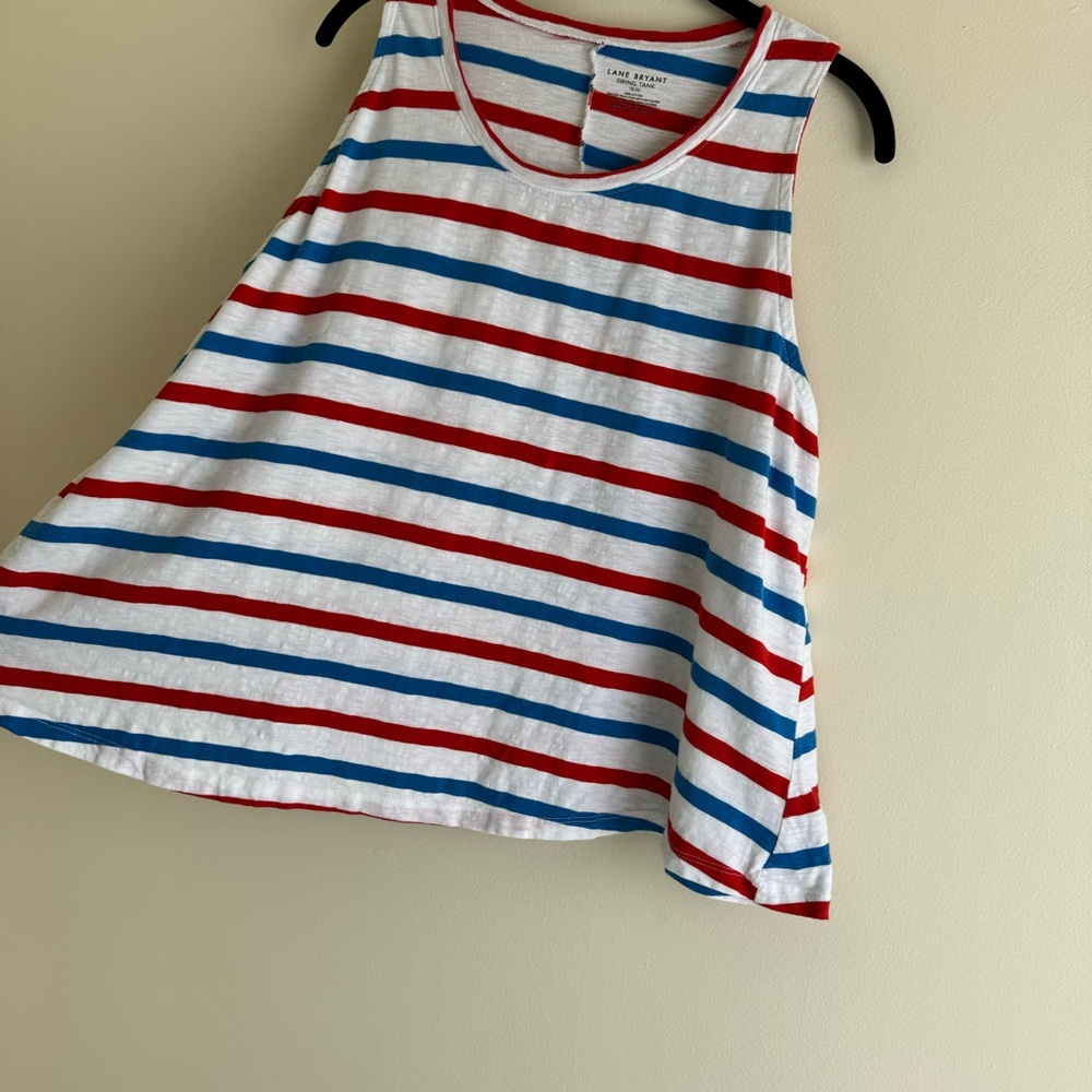 Lane Bryant Red White and Blue Swing Tank 18/20 - Picture 9 of 9